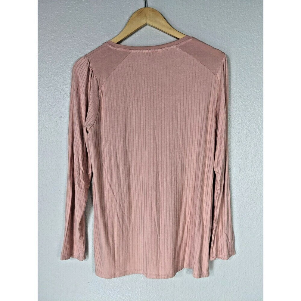 NWT Matilda Jane Ryanne Women's Henley‎ Tee Size M Flowy Silky soft Buttons N61 - Picture 2 of 7